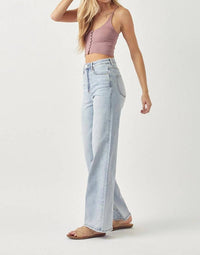 RISEN High Rise Wide Flare Jeans in light - women's jeans - view 6
