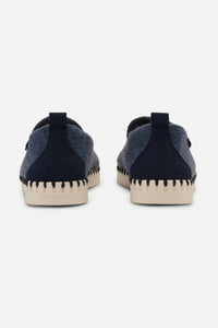 Ilse Jacobsen Women's Tulip Home Flat Loafer in country blue - women's sneaker - view 4