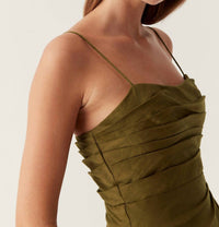Aje. - Clarice Draped Maxi Dress