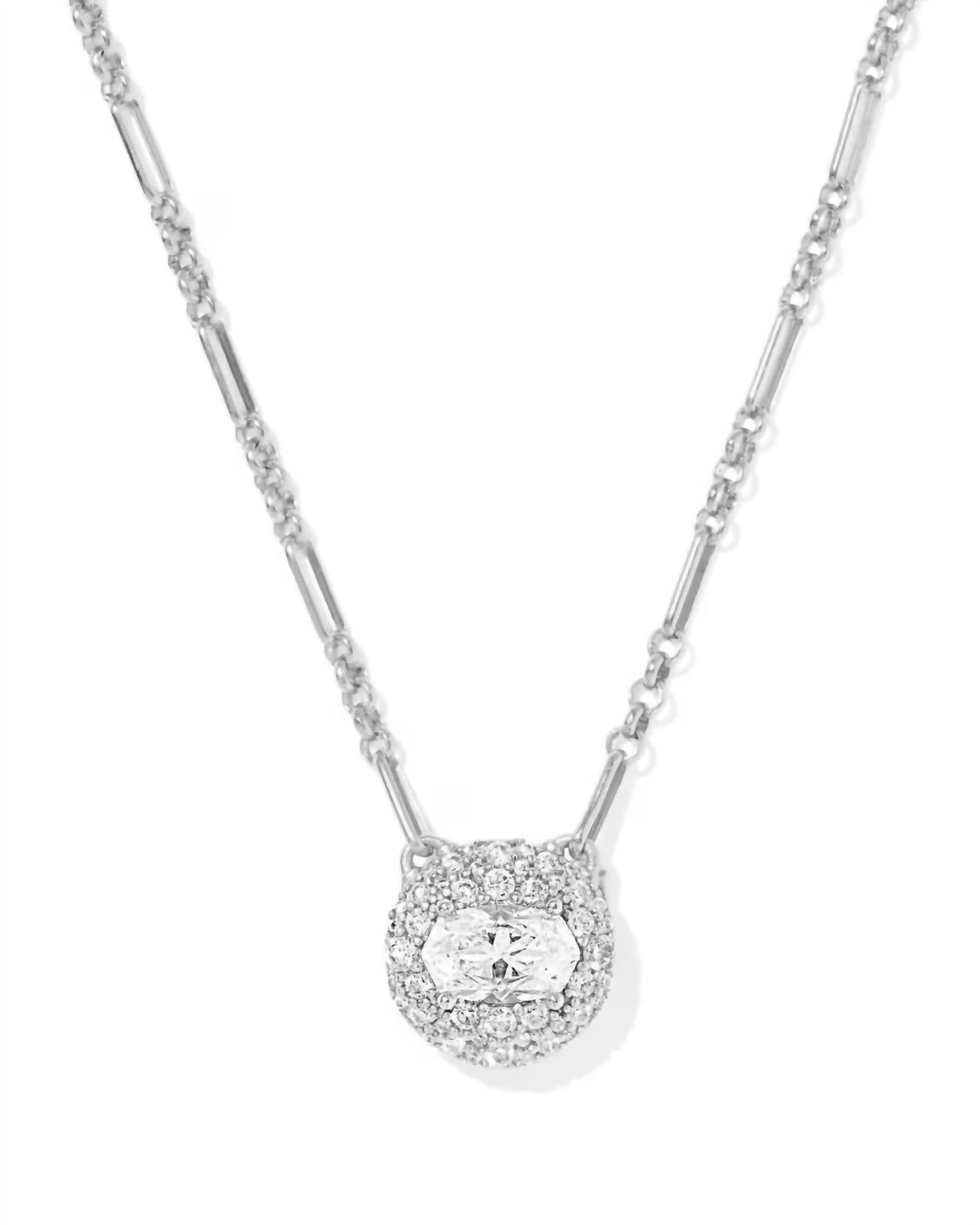 Kendra Scott Women's Bella Short Pendant Necklace in silver - women's jewelry