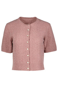 bishop + young E'toile Cable Cardigan in blush - women's shirt - view 4