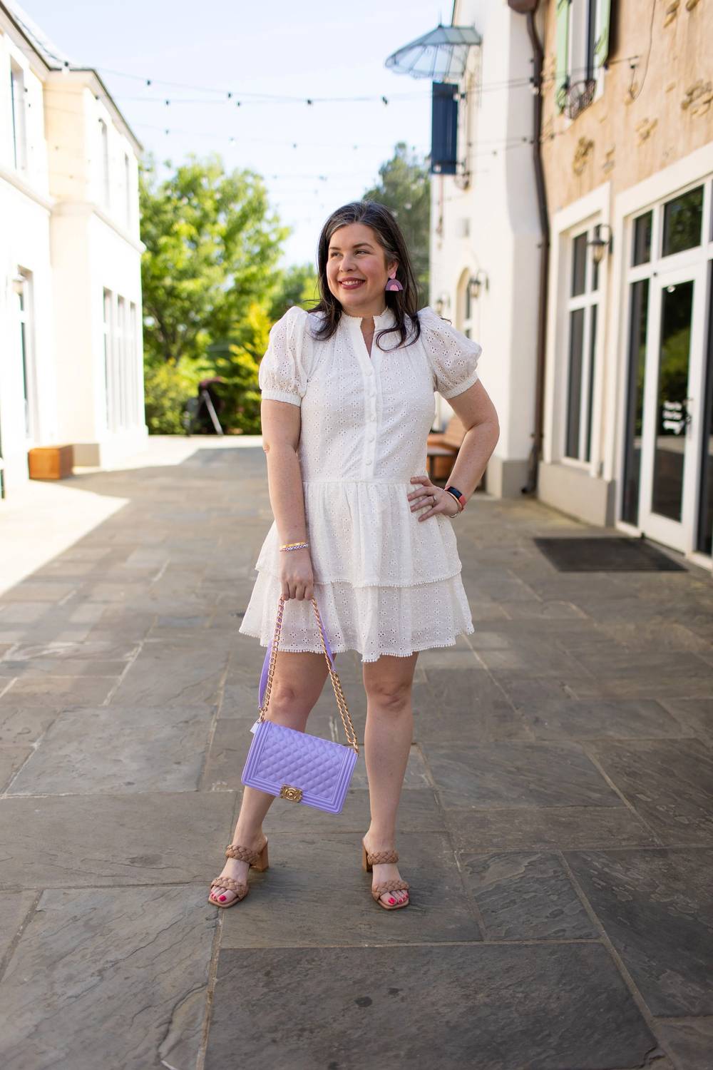 Pinch - Eyelet Embroidery Mini Dress