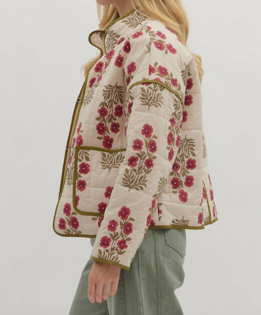 Entro - Botanical Quilted Jacket