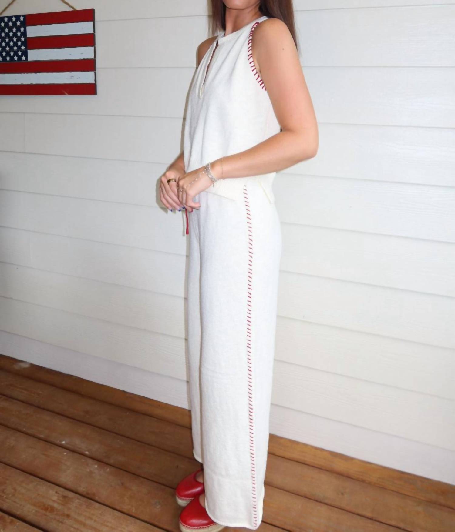 Miou Muse - Stitch Tank And Pants Set