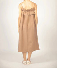 See U Soon - Strappy Maxi Dress With Ruffle Bodice