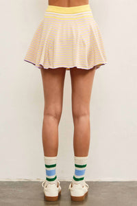 Mustard Seed - Emily Striped Flare Sweater Skort
