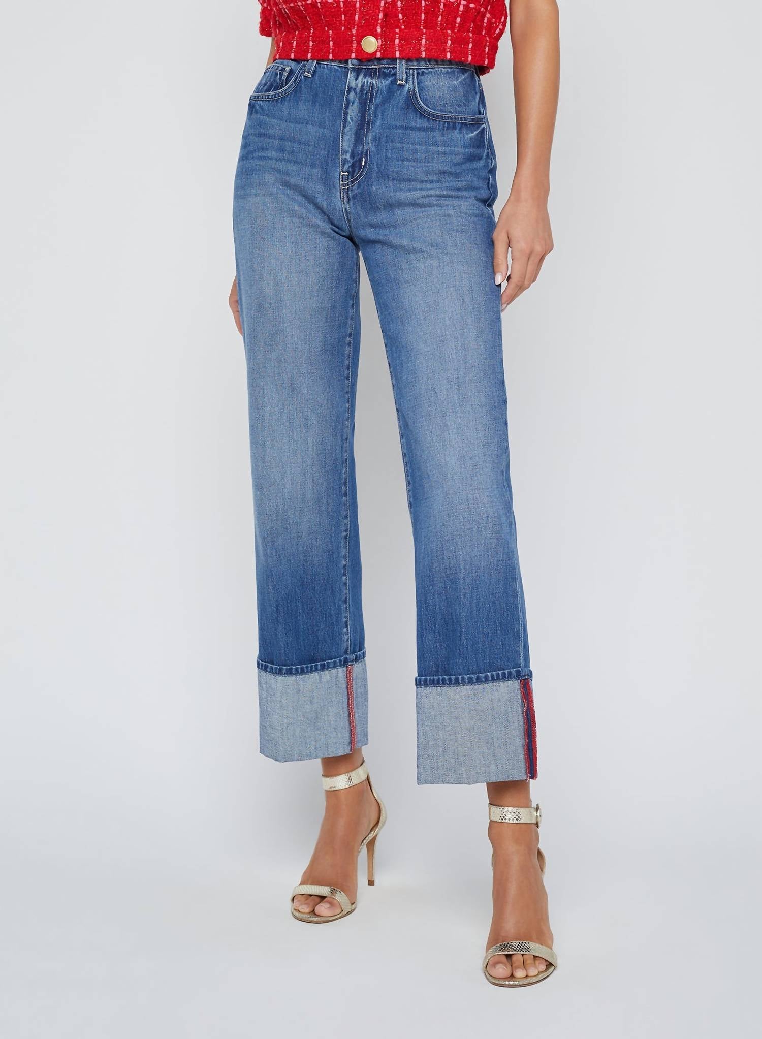 L'Agence - Women's Leighton Cuff Denim Jean