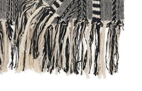 Saro Lifestyle - 14"x72" Fringe Detail Braided Stripe Table Runner