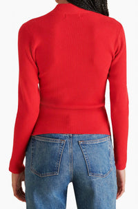 STEVE MADDEN Francesco Sweater in red 1 - women's sweater - detail view