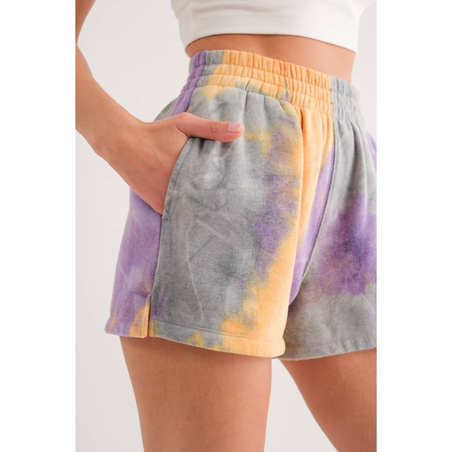 The Greii - Tie Dye Brushed Terry Shorts