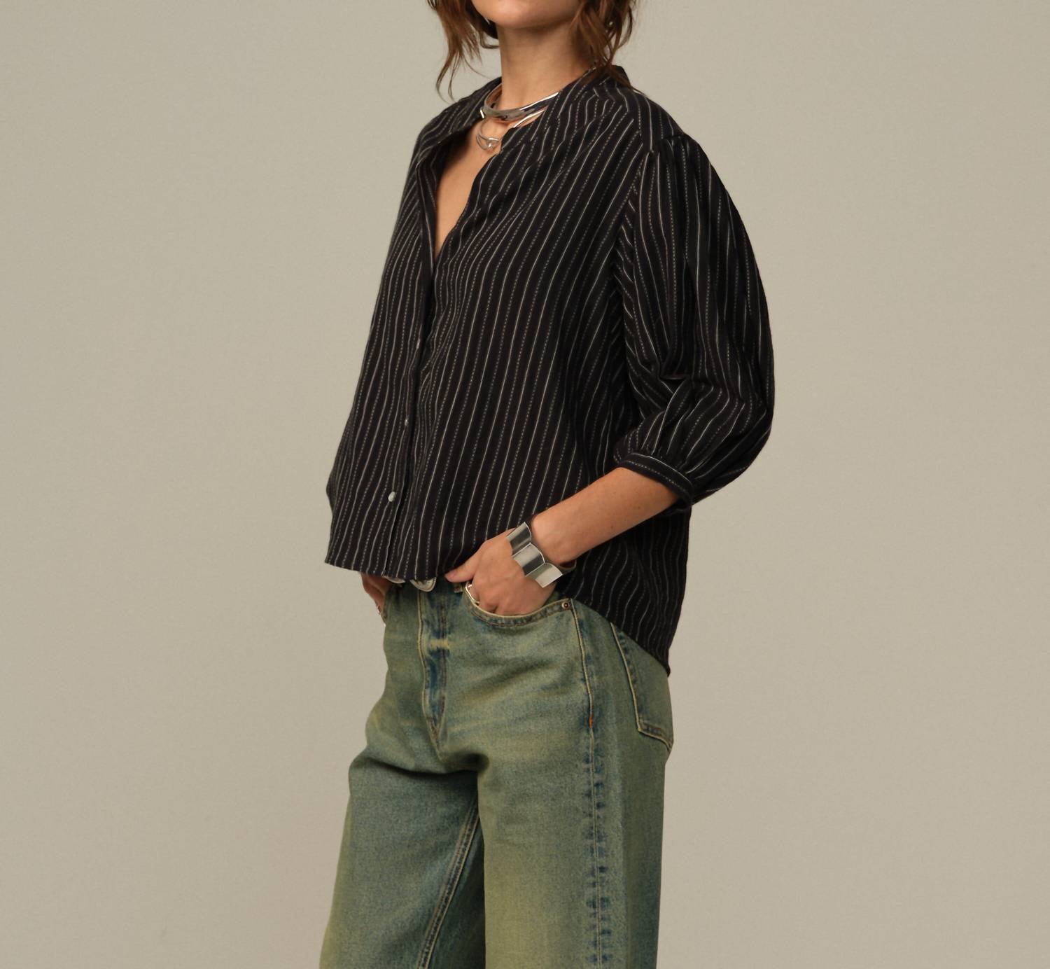 Road To Nowhere - Edith Japanese Organic Cotton Blouse