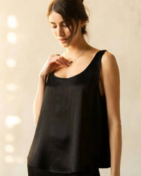 Rose & Crown - Satin Crinkle Top