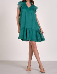 Elan - Women's Raza Flutter Sleeve Mini Dress