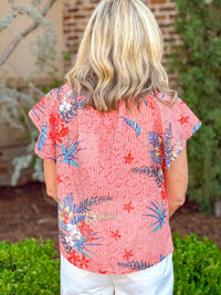 Voy - Sunlit Garden Embroidered Top