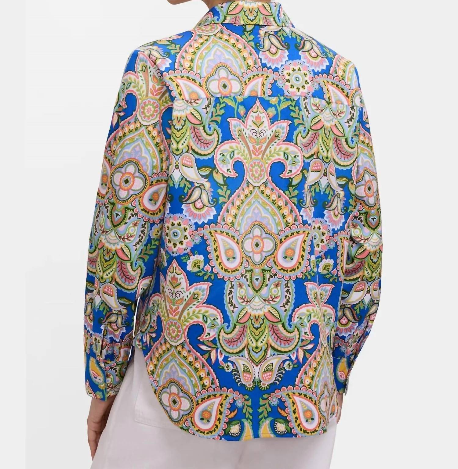 Foxcroft - Meghan Garden Paisley Long Sleeve Shirt