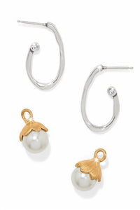 Brighton - Women's Everbloom Pearl Hoop Earrings