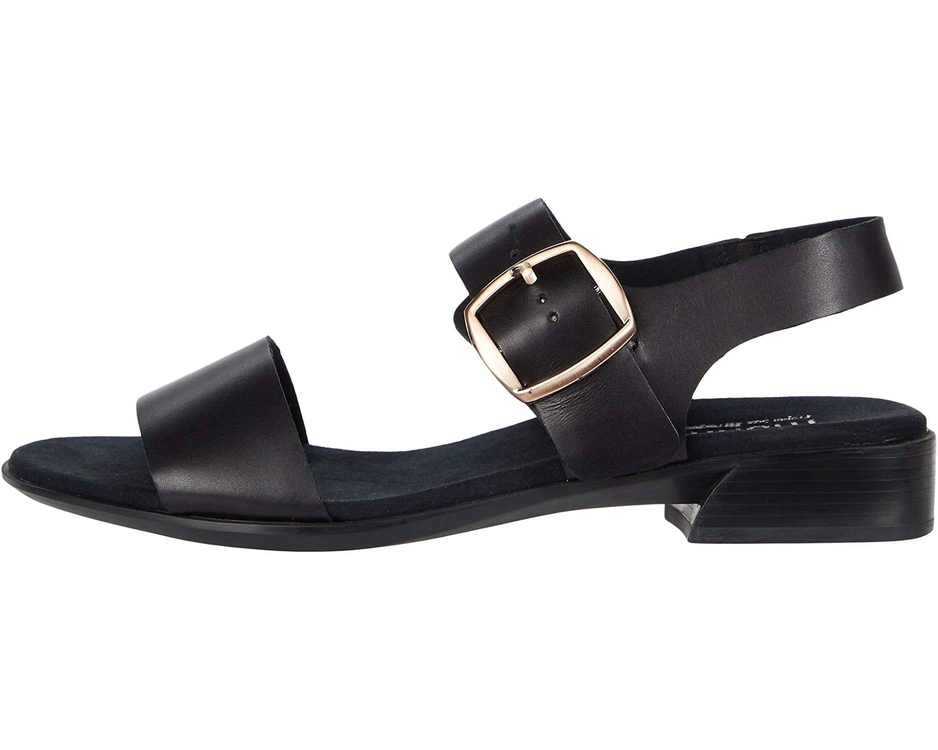 Munro Women's Cleo Sandals in black - women's sandal - detail view