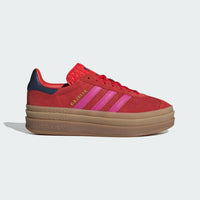 adidas Women's Gazelle Bold Sneakers in red semi lucid fuchsia night indigo - women's sneaker