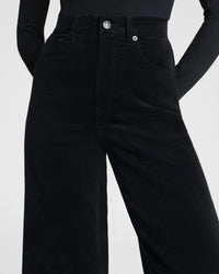 Spanx Corduroy Wide Leg Jeans in black - women's jeans - view 4