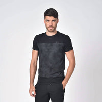 Eight X - Striped Crew Neck T-Shirt