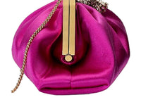 Gucci - Broadway Satin Crystal Bow Clutch Chain Shoulder Bag