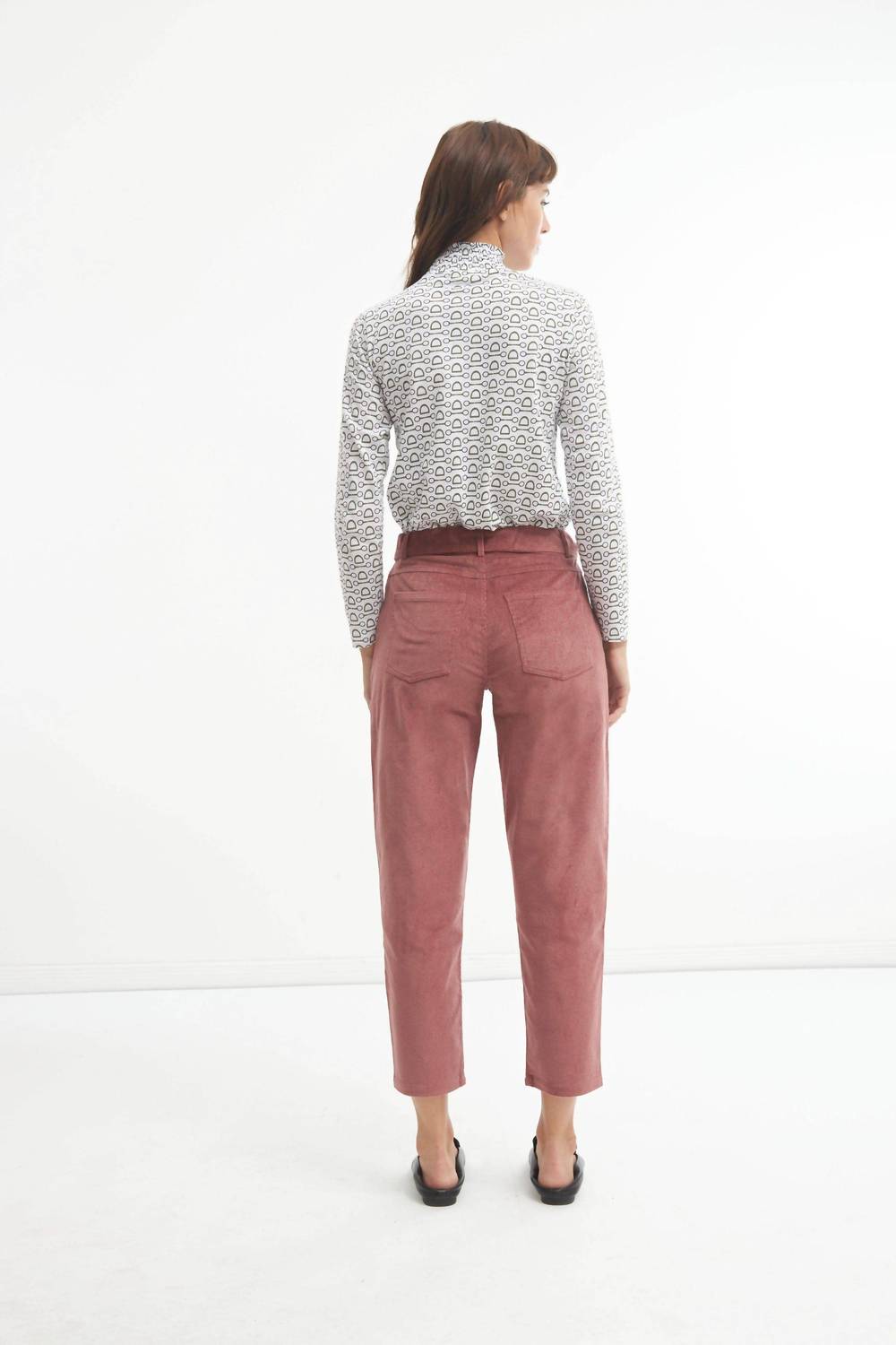 Lolita - Corduroy Pants With Belt