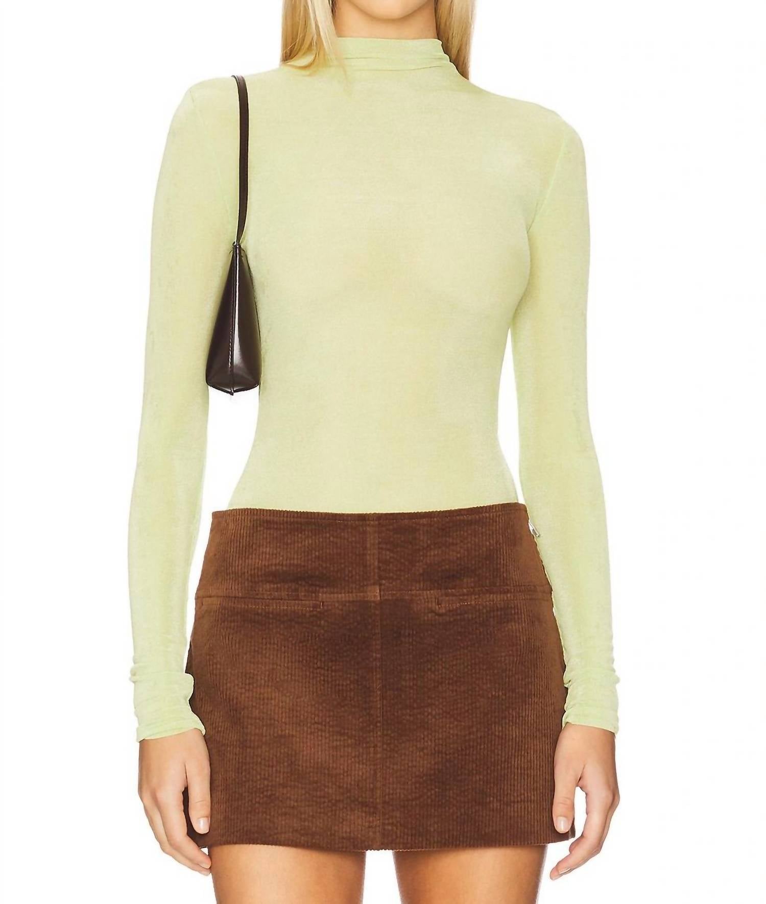 SER.O.YA Lilia Top in green tea - women's shirt