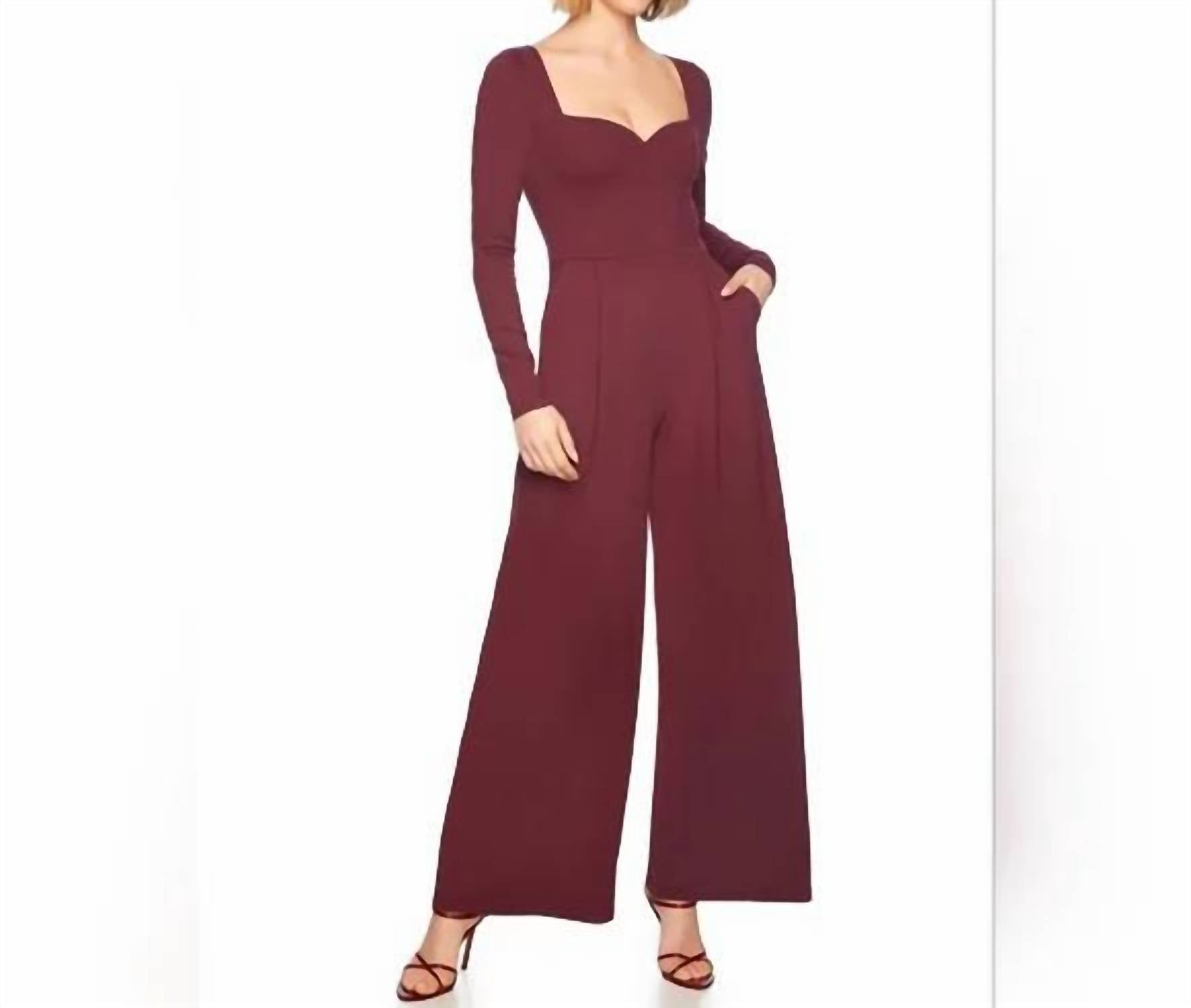 Susana Monaco - Sweetheart Long Sleeve Jumpsuit