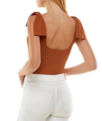 Haley Bow Shoulder Bodysuit