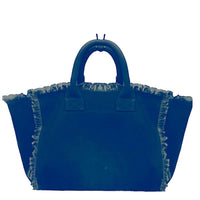 Hipchik - Women's Giraffe Crystal Fringe Canvas Tote Bag