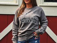 Zutter Texas Crew Sweatshirt in mocha - women's top