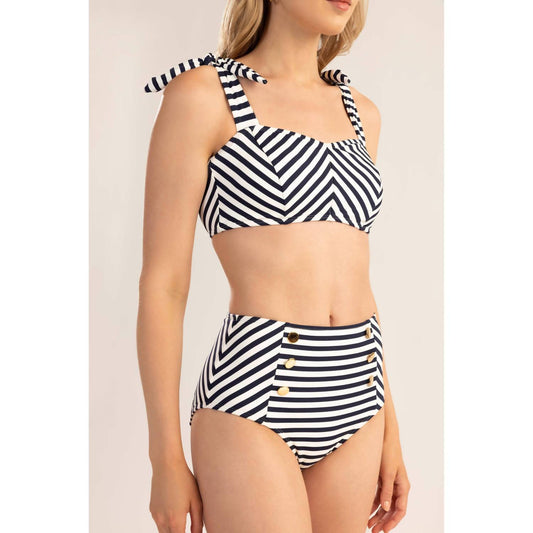 Shoshanna - Marine Stripe High Waist Bottom