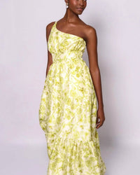 Hutch - One-shoulder Garden Gown