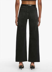 FRAME Le Slim Palazzo Jeans in starship - women's jeans - alternate view