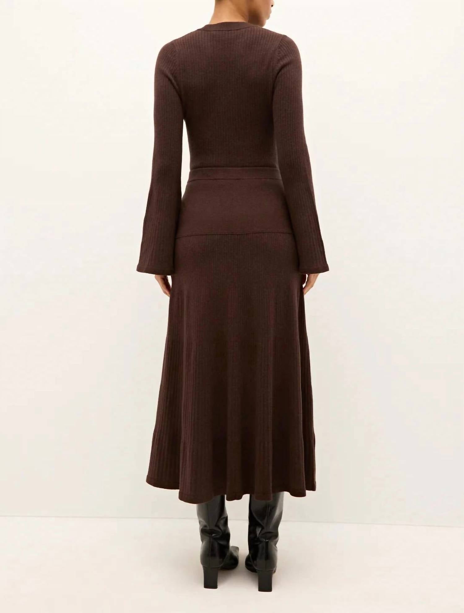Marie Oliver - Kaylan Ribbed Knit Maxi Skirt