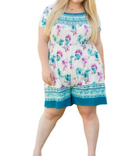 White Birch - Little Boho Moment Floral Romper