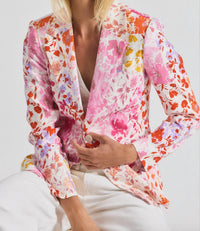 Derek Lam 10 Crosby - Irina Floral Stretch-linen Blazer