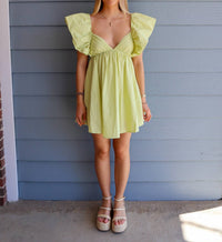 Ensemble - Flutter Sleeve Mini Dress