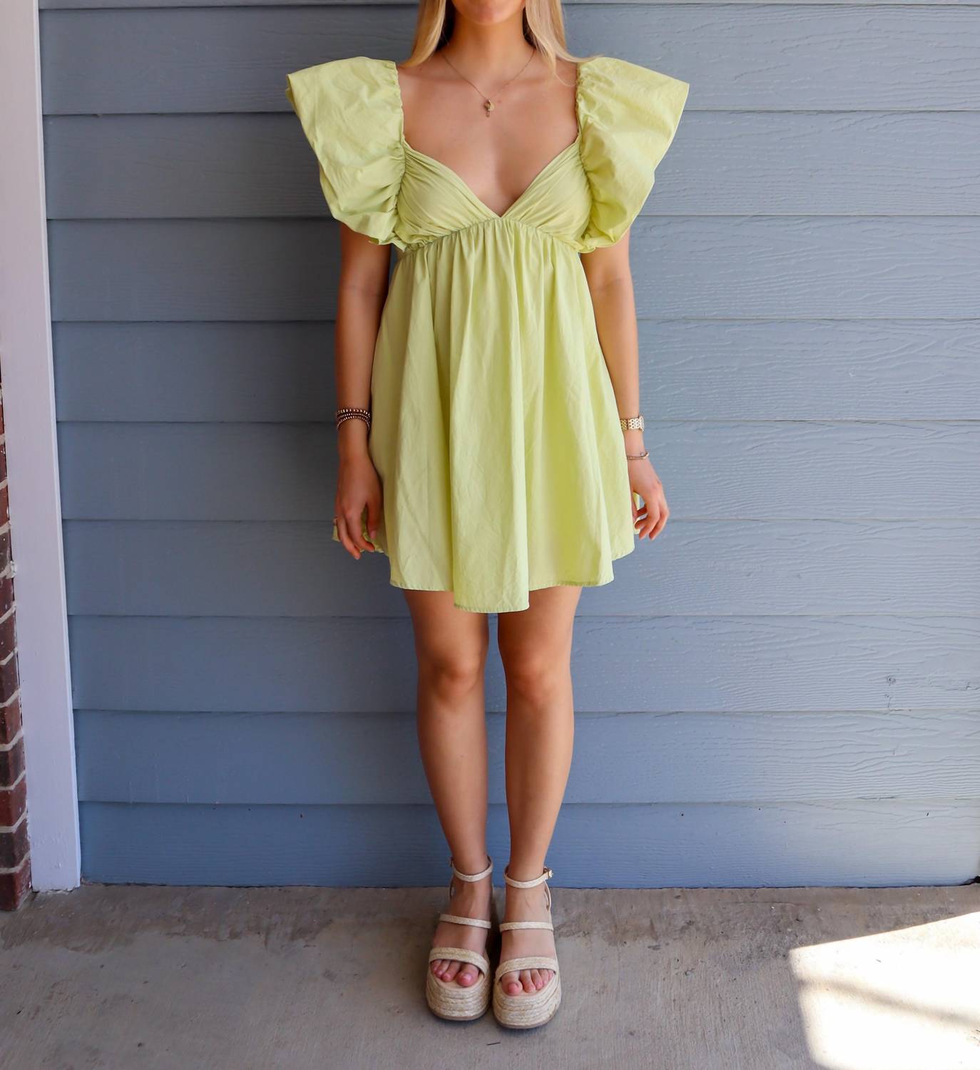 Ensemble - Flutter Sleeve Mini Dress