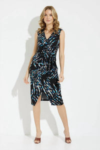 Joseph Ribkoff - PALM PRINT WRAP DRESS