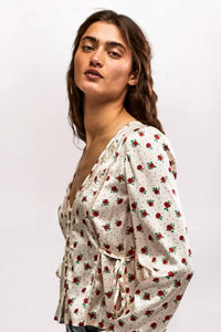 Free People - Field Of Roses Top