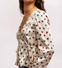 Free People - Field Of Roses Top
