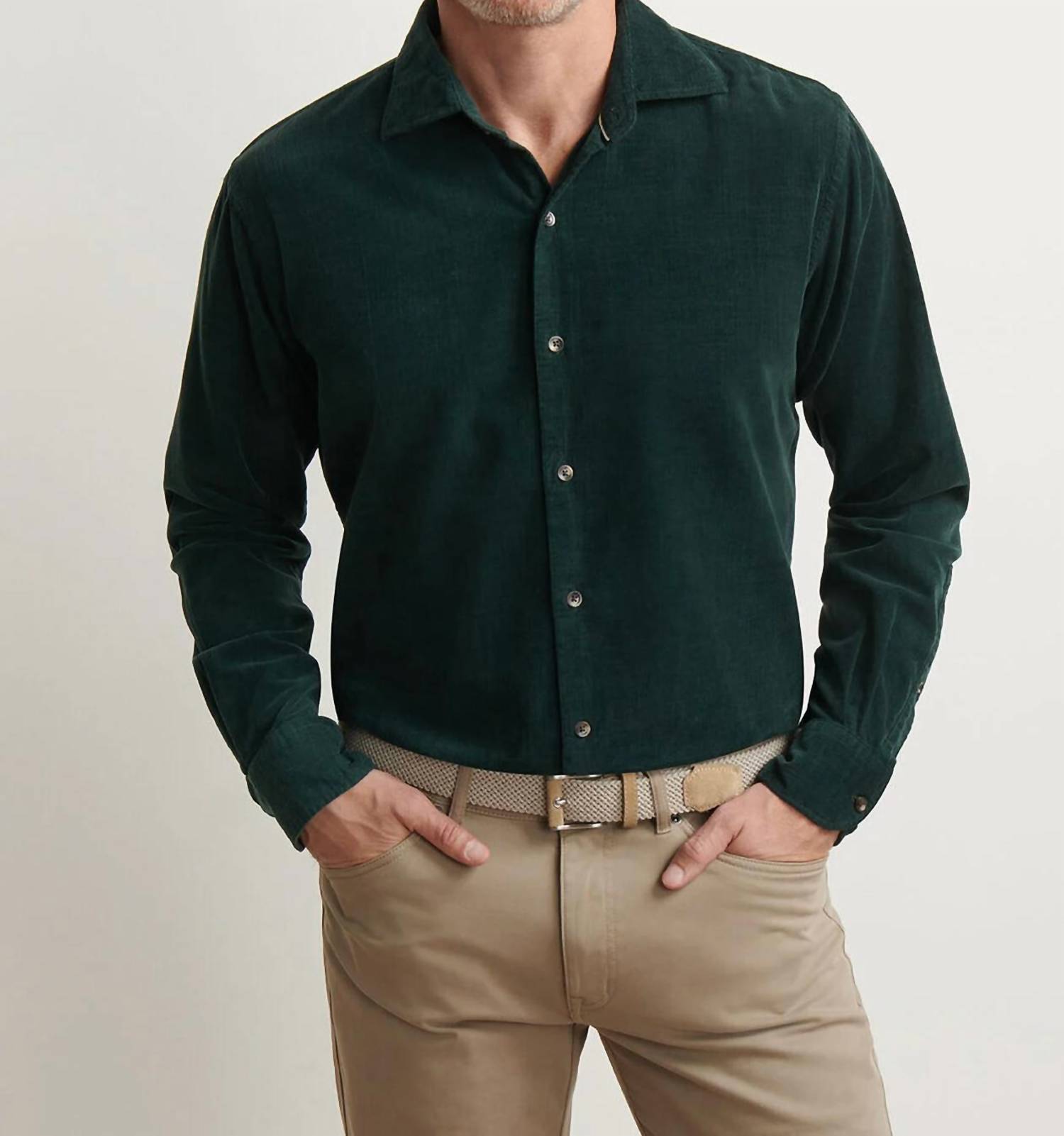 Peter Millar - Aspen Cotton Cashmere Corduroy Shirt