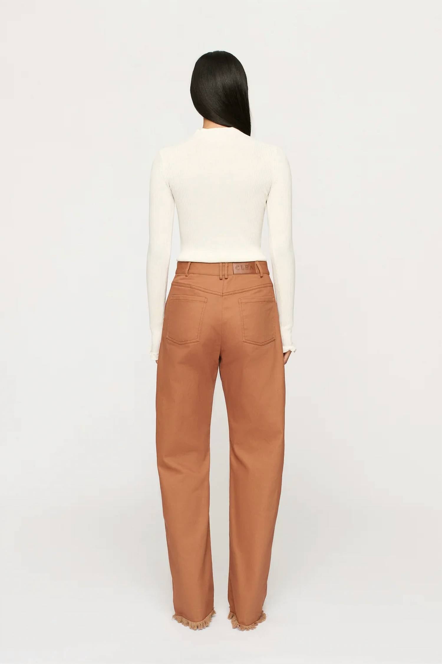 Clea - Alina Ruffle Hem Knit Top