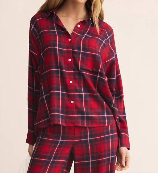 Z Supply - River Plaid Button Up Top