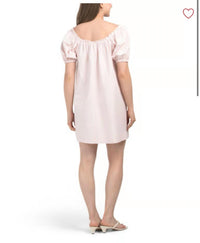 Gilli - Melissa Striped Puff Sleeve Mini Dress