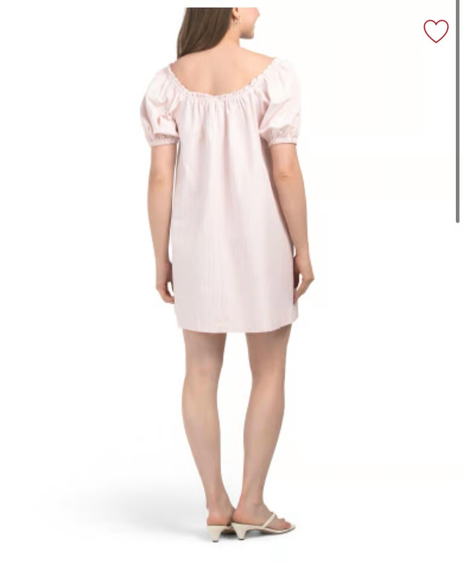 Gilli - Melissa Striped Puff Sleeve Mini Dress