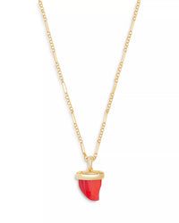 Kendra Scott Women's Oleana Pendant Necklace in gold red mother of pearl - women's jewelry