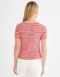 Nic + Zoe - Space Dye Short Sleeve Tee