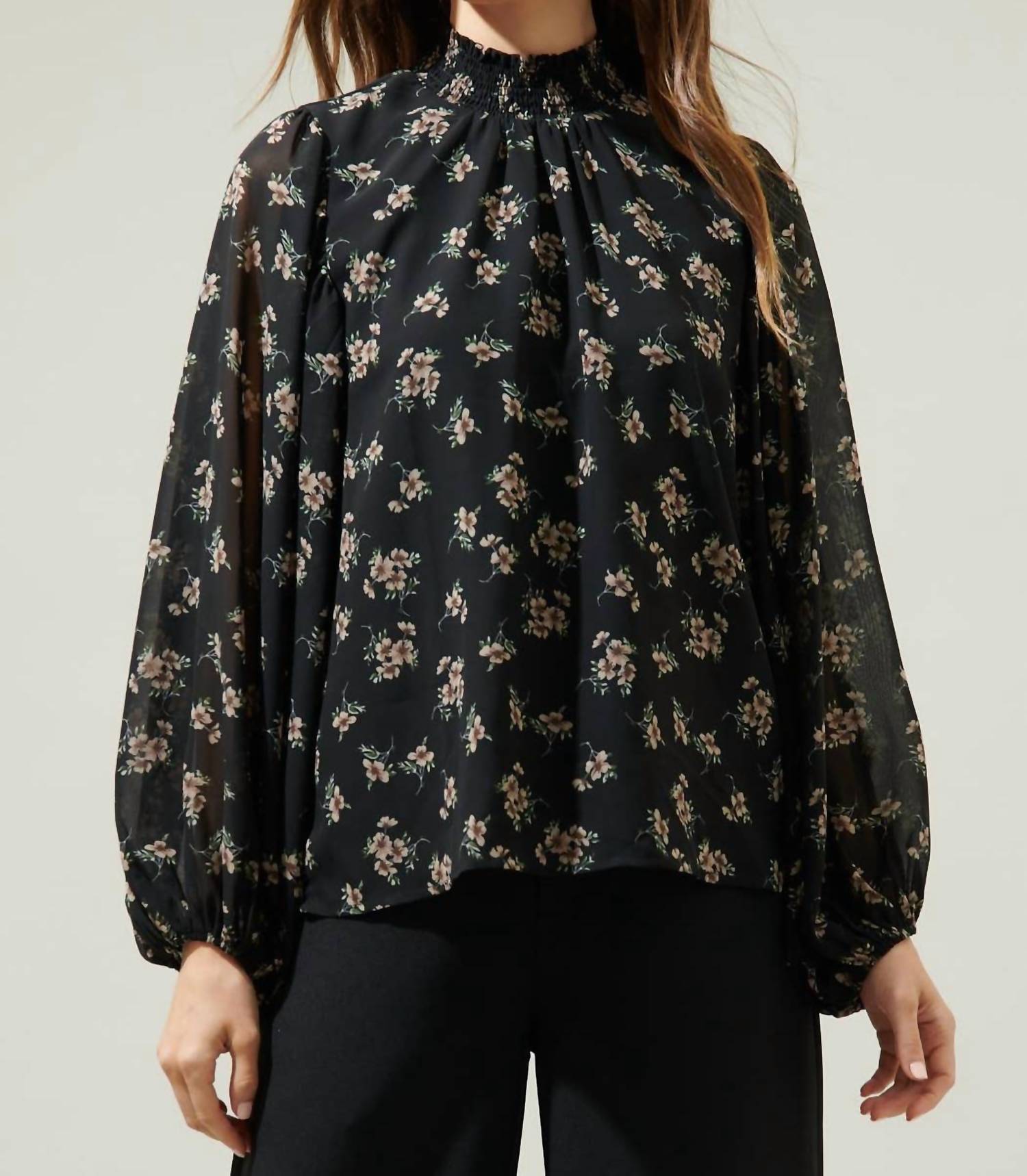 Sugarlips - Balloon Sleeve Blouse